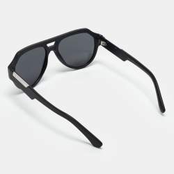 Pre Owned Dolce & Gabbana Black DG4466 Frame Aviator Sunglasses