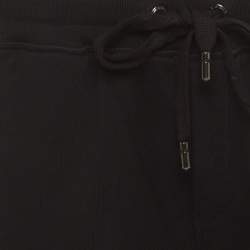 Pre Owned Dolce & Gabbana Black Jersey Drawstring Joggers XXL