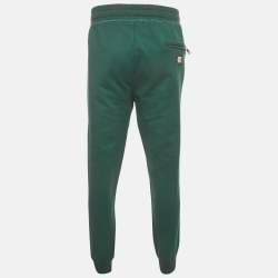 Pre Owned Dolce & Gabbana Green Jersey Drawstring Joggers 5XL