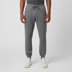 Pre Owned Dolce & Gabbana Grey Logo Detail Stretch Jersey Jogging Pants 5XL