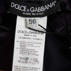 Pre Owned Dolce & Gabbana Blue Cotton Cropped Cargo Pants XXXL