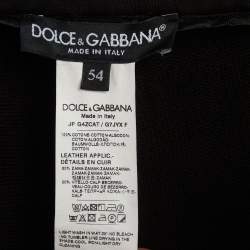 Pre Owned Dolce & Gabbana Black Logo Plaque Cotton Drawstring Sweatpants XXL