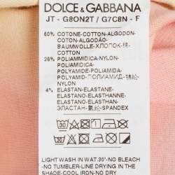 Pre Owned Dolce & Gabbana Multicolor Tie-Dye Printed Crewneck T-Shirt L 