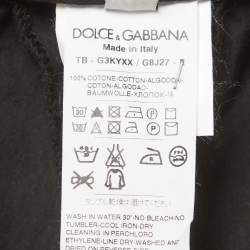 Pre Owned Dolce & Gabbana Black Cotton Regular Fit Shorts M 