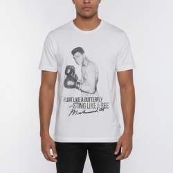 Pre Owned  Dolce & Gabbana White Printed Cotton Short Sleeve T-Shirt L 