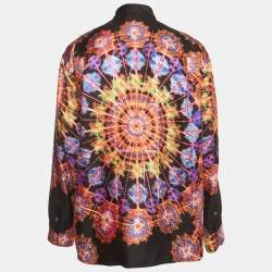 Pre Owned Dolce & Gabbana Multicolor Luminarie Silk Casual Shirt S