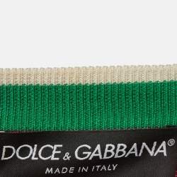 Pre Owned Dolce & Gabbana Red Wool Blend Pig of the Year Crewneck Jumper S