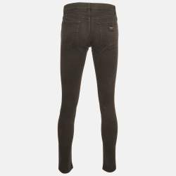 Pre Owned Dolce & Gabbana Black Denim Faded Slim Fit Jeans M/Waist 32"