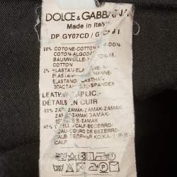Pre Owned Dolce & Gabbana Black Denim Faded Slim Fit Jeans M/Waist 32"