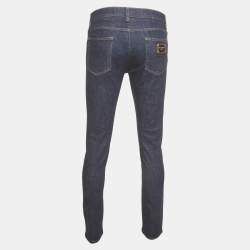 Pre Owned Dolce & Gabbana Blue Slim Fit Jeans M/Waist 32"