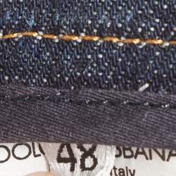 Pre Owned Dolce & Gabbana Blue Slim Fit Jeans M/Waist 32"