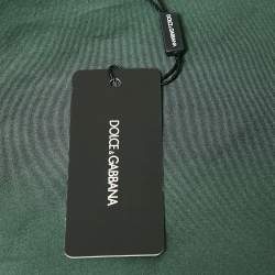 Dolce & Gabbana Green Silk Pocket Square 