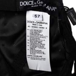 Pre Owned Dolce & Gabbana Black Logo Embroidered Cotton Baseball Cap (57)
