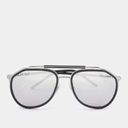 Dolce & Gabbana Black/Monogram Grey DG2277 Aviator Sunglasses