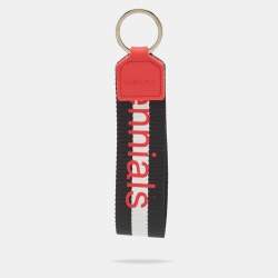 Dolce & Gabbana Black/Red Fabric DG Millennials Key Holder