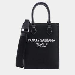 Dolce & Gabbana Black Nylon And Leather Handbag