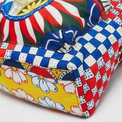 Dolce & Gabbana Multicolor Nylon Zaino Printed Backpack