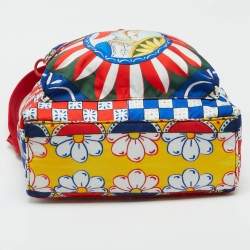 Dolce & Gabbana Multicolor Nylon Zaino Printed Backpack