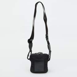 Dolce & Gabbana Black Nylon Logo Crossbody Bag