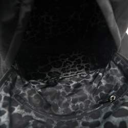 Dolce & Gabbana Black Nylon Logo Plaque Backpack