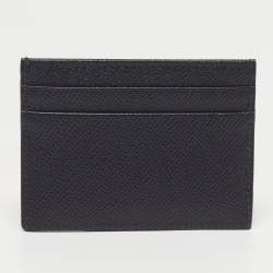 Pre Owned حافظة بطاقات دولتشي اند غابانا جلد سوداء