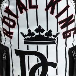 Dolce & Gabbana Black/White Royal King Print Backpack
