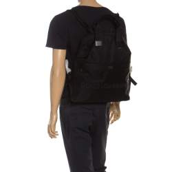 Dolce & Gabbana Black Nylon Drawstring Backpack