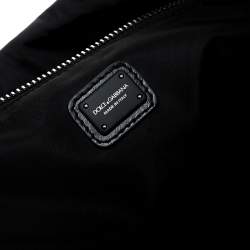 Dolce & Gabbana Black Nylon Drawstring Backpack
