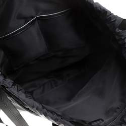 Dolce & Gabbana Black Nylon Drawstring Backpack