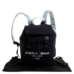 Dolce & Gabbana Black Neoprene Fabric Palermo Tecnico Backpack 