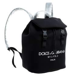 Dolce & Gabbana Black Neoprene Fabric Palermo Tecnico Backpack 