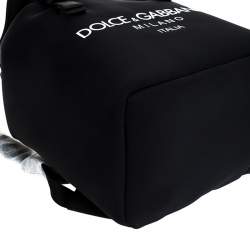 Dolce & Gabbana Black Neoprene Fabric Palermo Tecnico Backpack 