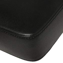 Dolce & Gabbana Black Leather Gothic Messenger Bag