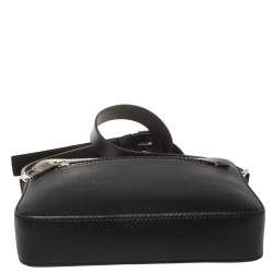 Dolce & Gabbana Black Leather Gothic Messenger Bag