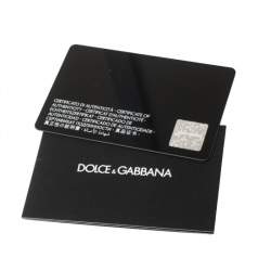 Dolce & Gabbana Black Leather Gothic Messenger Bag