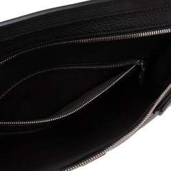 Pre Owned Dolce & Gabbana Black Leather Sicily Work Briefcase