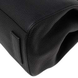 Pre Owned Dolce & Gabbana Black Leather Sicily Work Briefcase