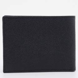Pre Owned Dolce & Gabbana Black Leather Bifold Wallet