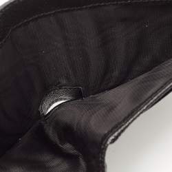 Dolce & Gabbana Black Leather Logo Plaque Bifold Wallet