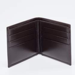 Dolce & Gabbana Dark Brown Snakeskin Bifold Wallet