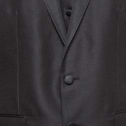 Dolce & Gabbana Black Wool Blend Tailored Wool 3 Pc Suit Set L