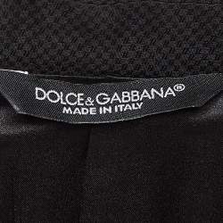 Dolce & Gabbana Black Wool Blend Tailored Wool 3 Pc Suit Set L