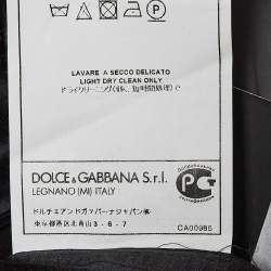 Dolce & Gabbana Black Wool Blend Tailored Wool 3 Pc Suit Set L