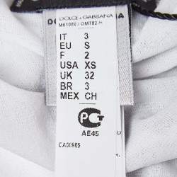 Pre Owned Dolce & Gabbana Beachwear Black Printed Synthetic Boxer Shorts S