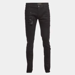 Pre Owned Dolce & Gabbana Black Denim Stretch Jeans XL Waist 36"