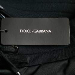 Pre Owned Dolce & Gabbana Black Jersey Jogger Pants M