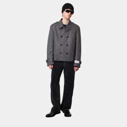 Dolce & Gabbana Grey Cashmere and wool caban Re-Edition Coat IT 52