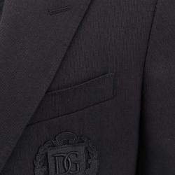 Dolce & Gabbana Black Taormina Wool Blazer IT 52