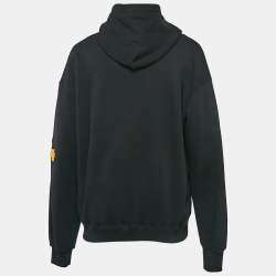 Dolce & Gabbana Black Paradise Applique Cotton Knit Hooded Sweatshirt M