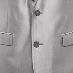 Dolce & Gabbana Grey Wool Blend Pants Suit S